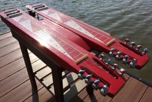 Double Neck Lap Steel - Red Morrell