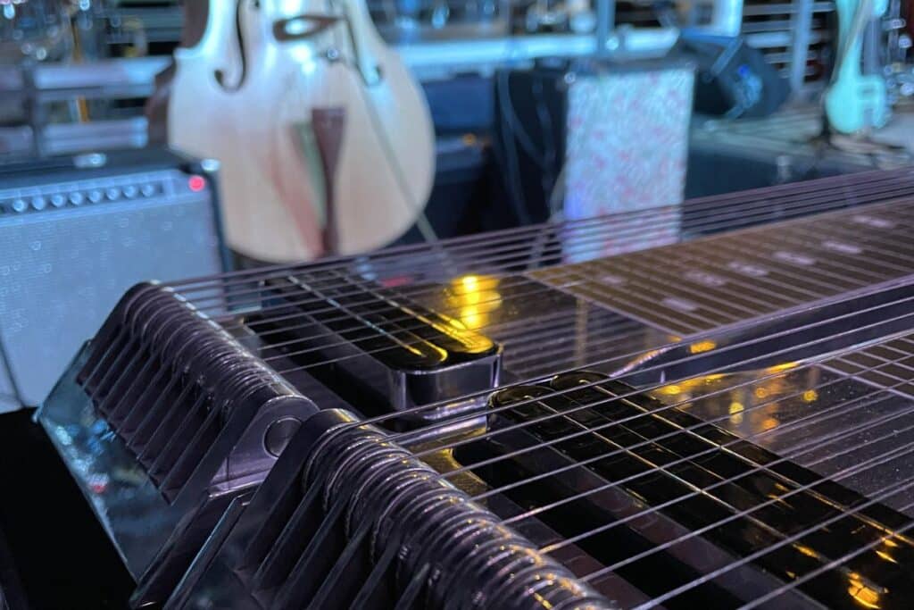 pedal steel guitar in live sound environment
