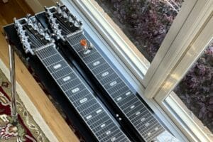 pedal steel body and fretboard