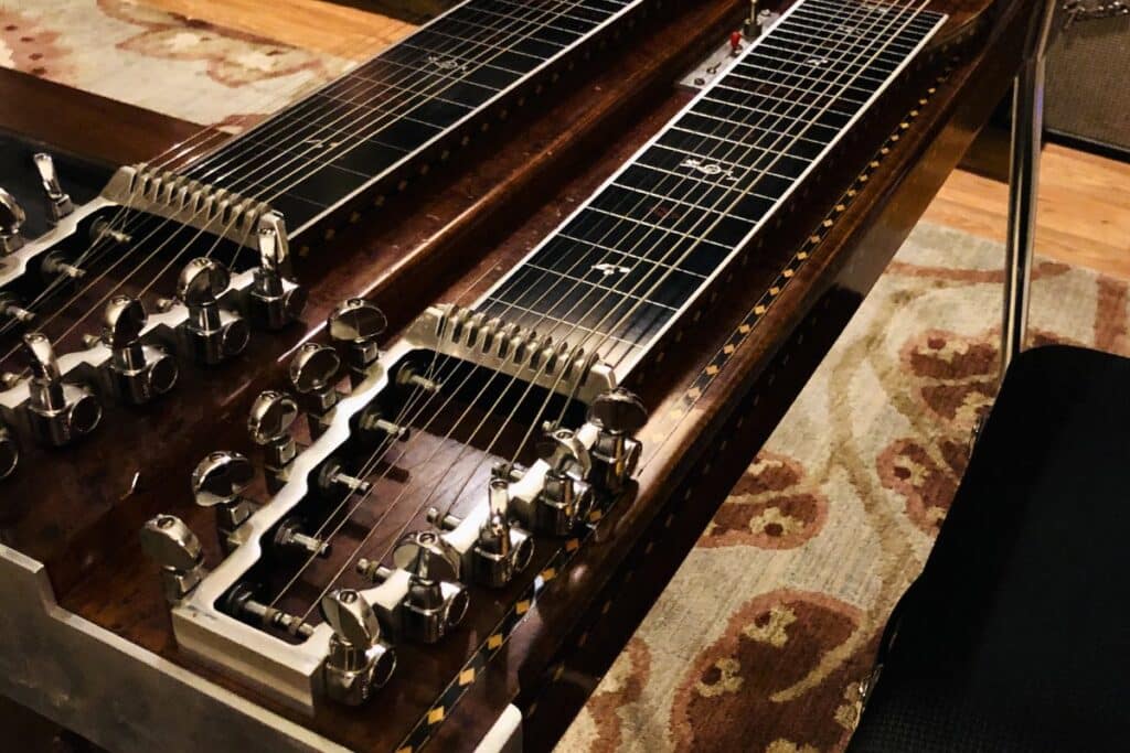 pedal steel practice setup