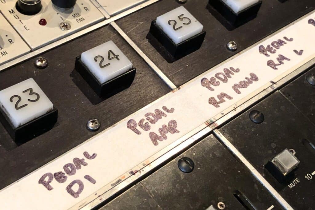audio interface and pedal steel signal chain